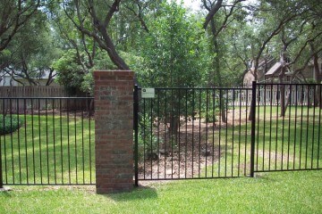 Flat Rail Wrought Iron Fences - Apple Fence Company Austin, TX