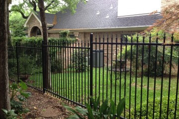 Pressed Spear Wrought Iron Fences - Apple Fence Austin, TX